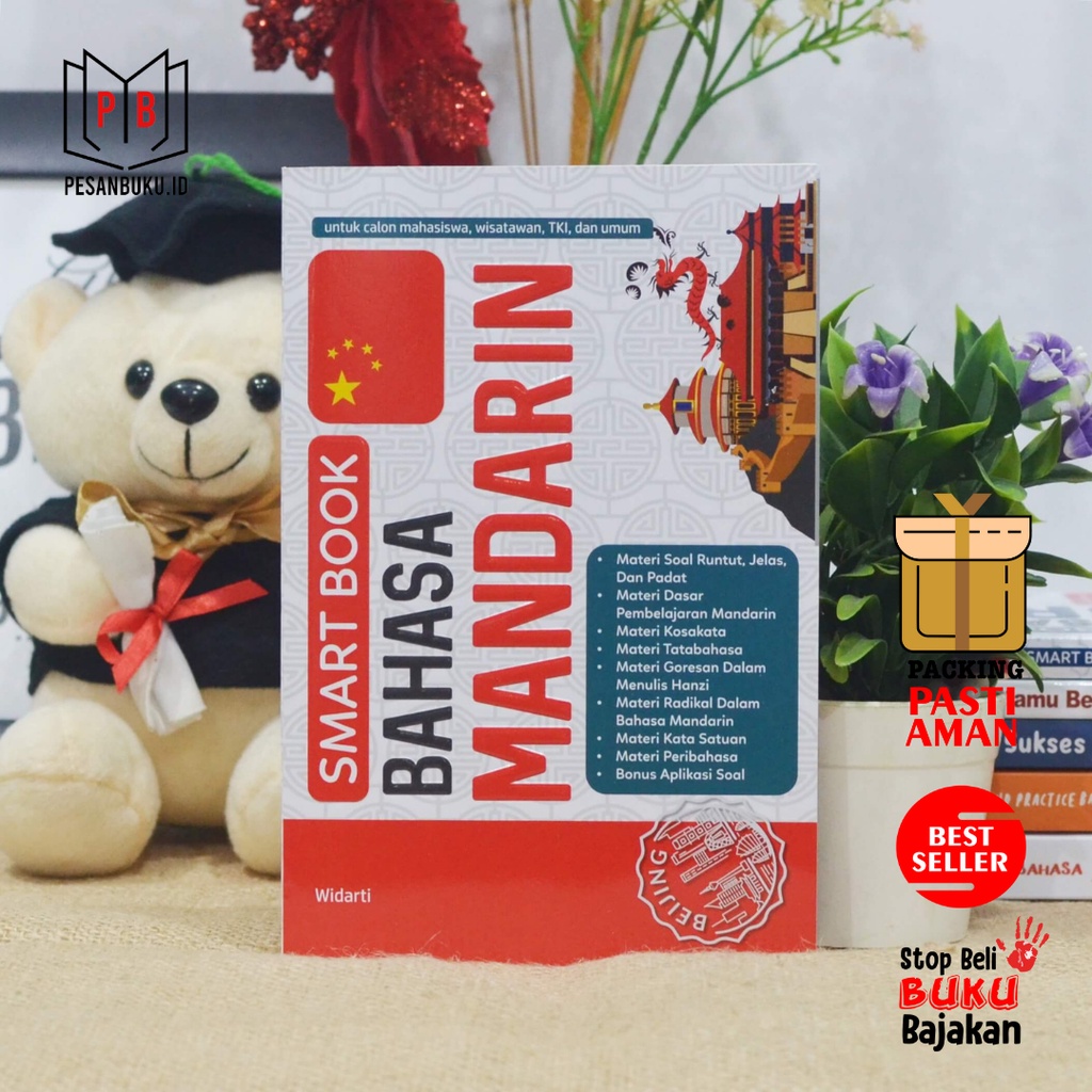 Buku Pintar Bahasa Mandarin - Smart Book Bahasa Mandarin Kosakata Percakapan Kamus Latihan Huruf Han