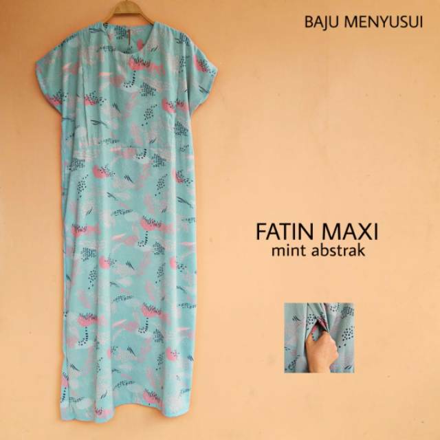 Mamigaya  FATIN Maxi Baju Menyusui  Dress Maxi Big size