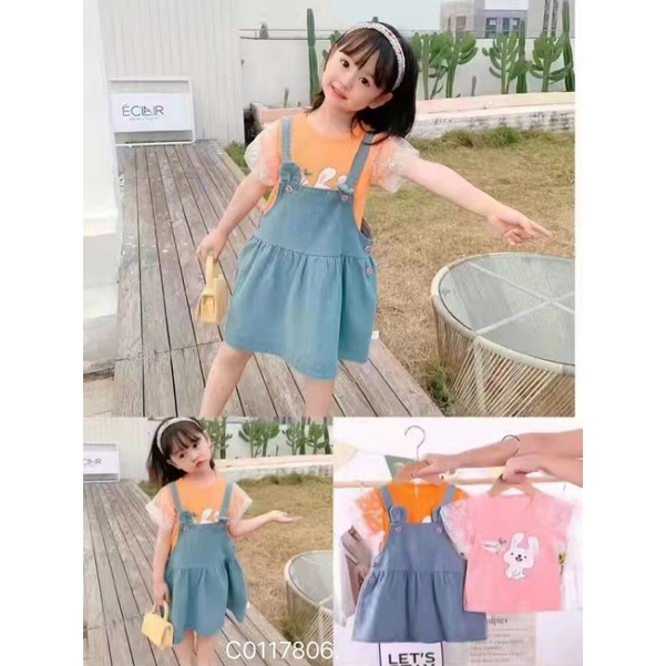 Baju Kaos Kodok Anak Perempuan Import/ Dress Kodok Anak Perempuan/ Baju Casual Anak Perempuan