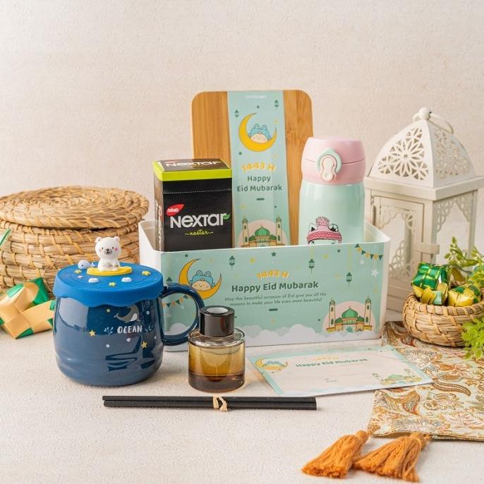 

Hampers Lebaran Lengkap Aromatherapy Gelas Keramik | Parsel Minimalis