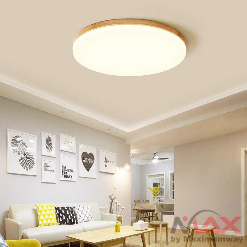 Lampu plafon celling 26cm 3 color 220V 13W Motif Kayu Minimalis Warm White Neutral White White Light lampu langit langit hias GMIMA Century Lampu LED Plafon Ceiling White Light 13W 26cm GMIMA Century Lampu LED Plafon Nordic 13W 26cm Tri-color