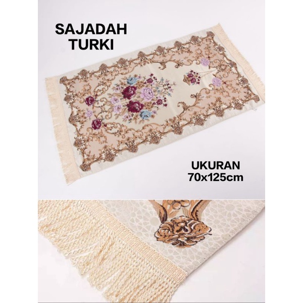 Sajadah Tebal SAJADAH TEBAL BUSA / SAJADAH TEBAL Sajadah turki bludru hitam premium,motif bunga,turk