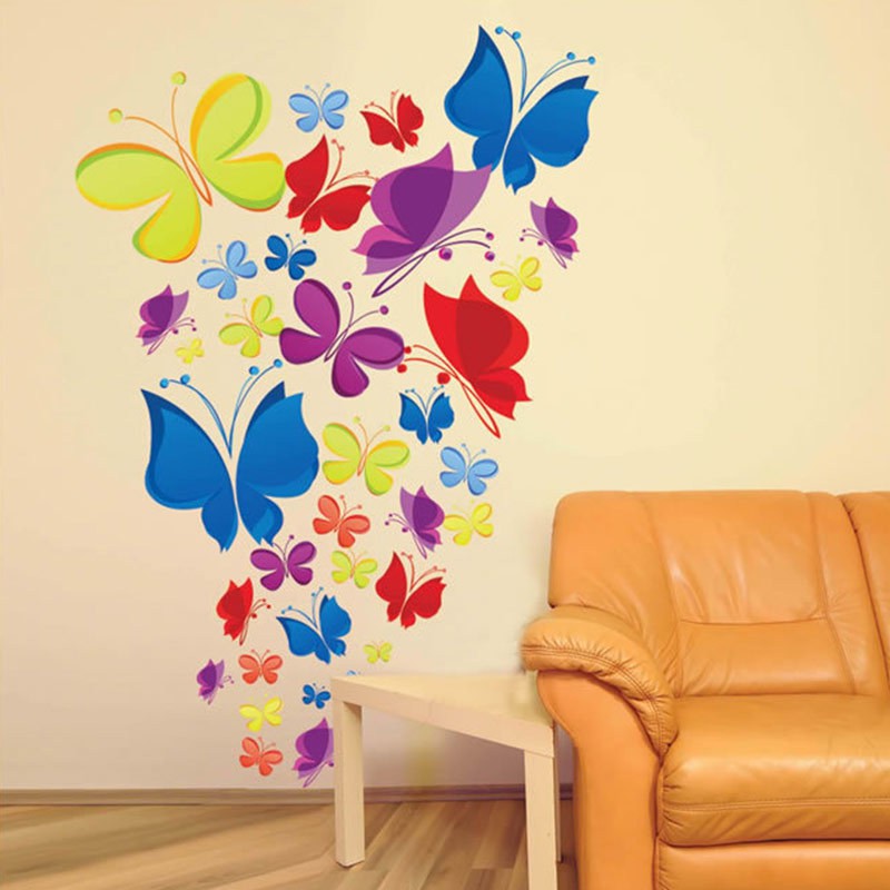 RELIZA WALL STICKER / Stiker Dinding KUPU KUPU BUTTERFLY JM7271