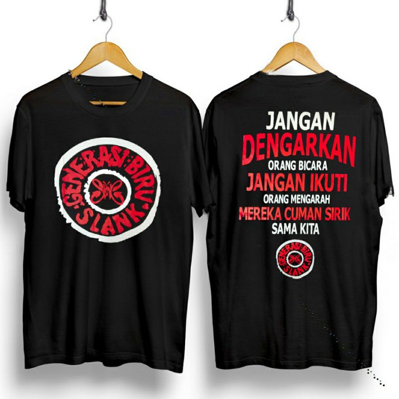 Kaos distro GENERASI BIRU SLANK/Kaos Generasi Biru Slank/Kaos Logo Generasi Biru Slank