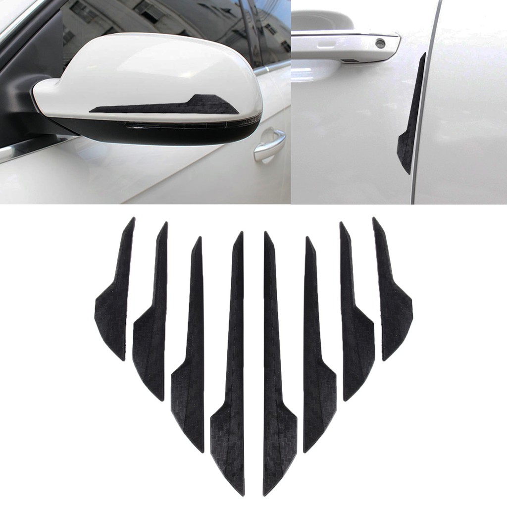 Car Carbon Body, Door,Bumper,Spion Guard 8 Pcs/Set | Pelindung Lecet Mobil