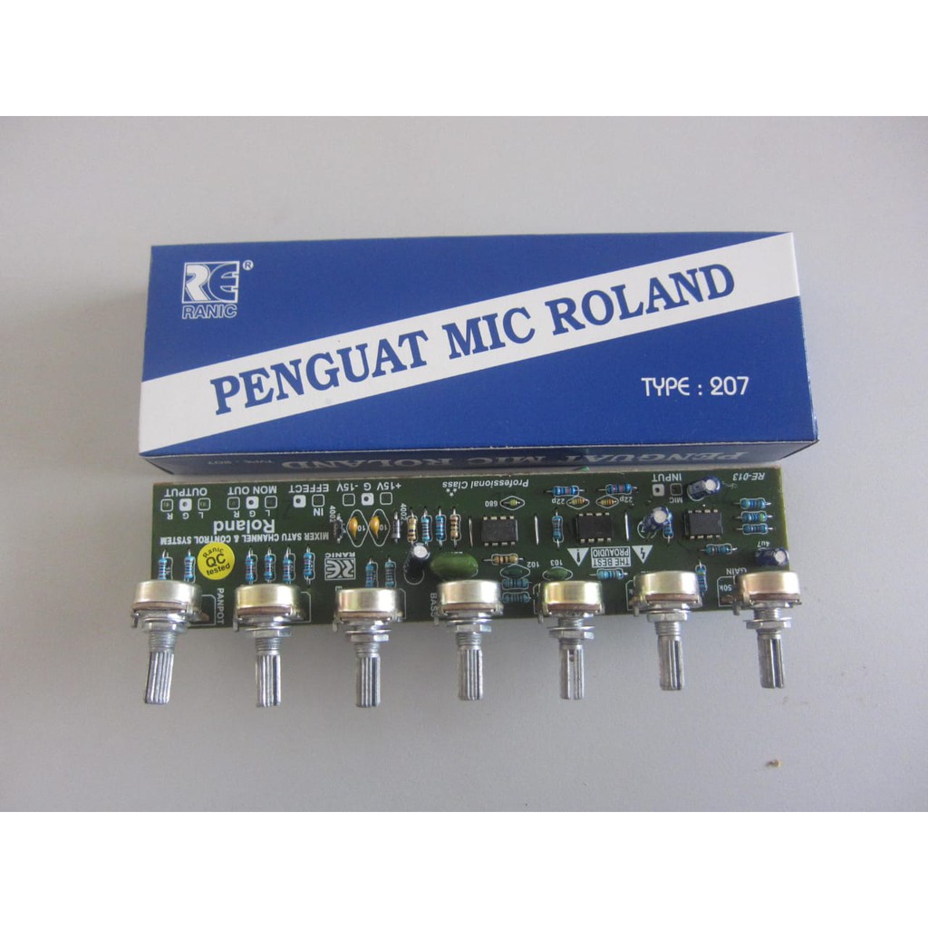 kit penguat mic roland 7 potensio