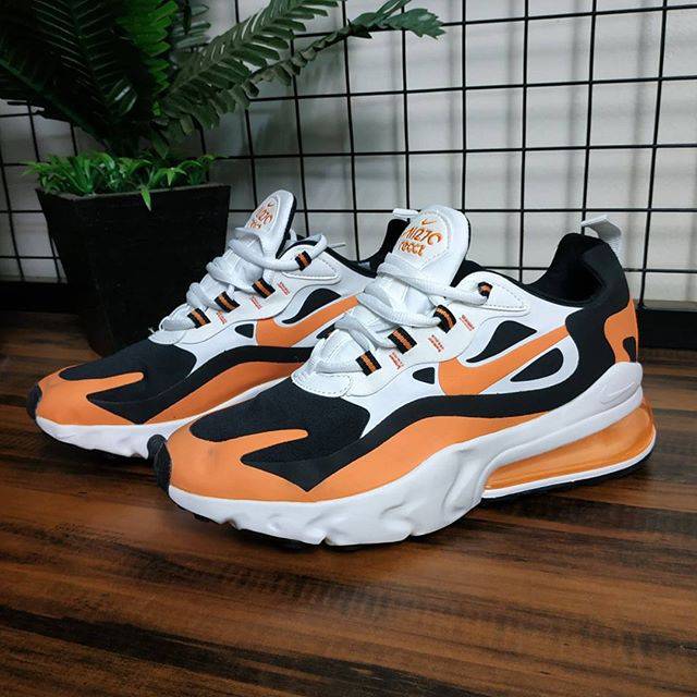 air max 270 react orange and black