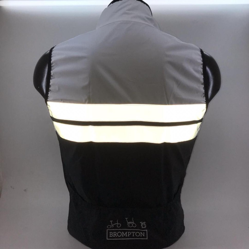 Rompi Sepeda Lipat Vest (White Combi Black)