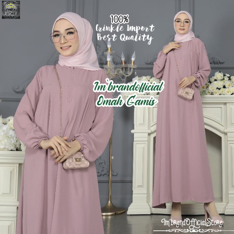 Gamis Crinkle Airflow Import Premium Terbaru Gaun Kondangan Wanita Hijab Elegan Gaun Dress Pesta Mew