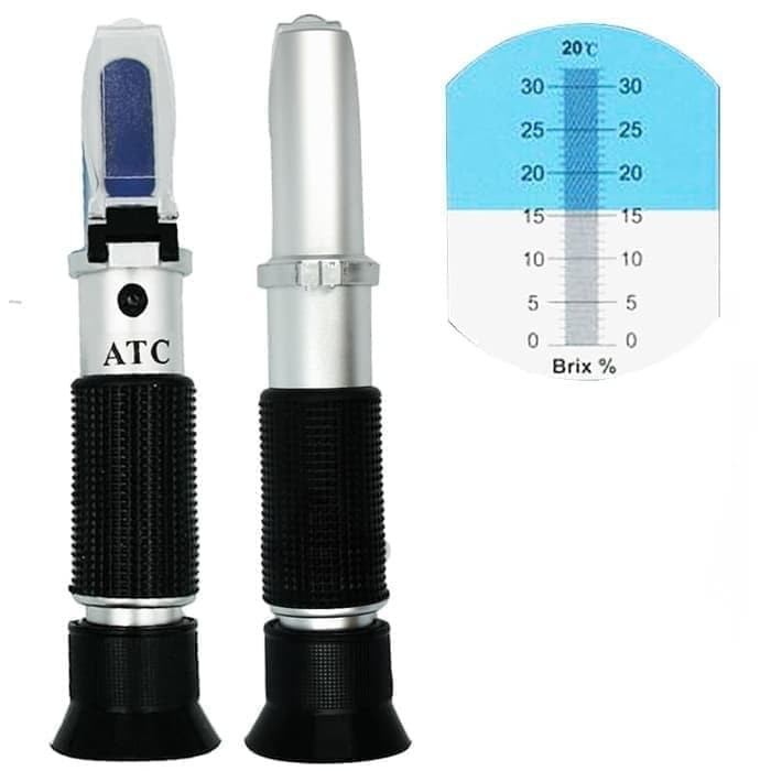 

Refractometer brix Sugar 0-32% Alat Ukur Kadar Gula Kaldu Makanan Minuman