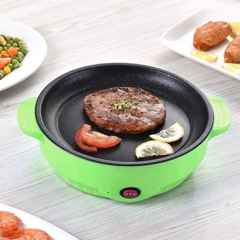 alat panggang otomatis praktis Anti Lengket korean fried pan electric pemanggang elektrik daging tel