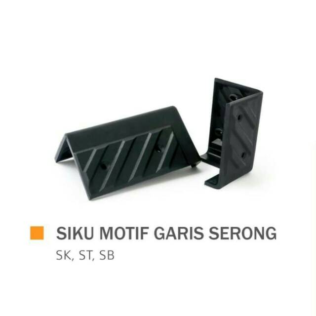 Siku Plastik Motif Garis Serong ukuran Tanggung 7.5cm x 5cm