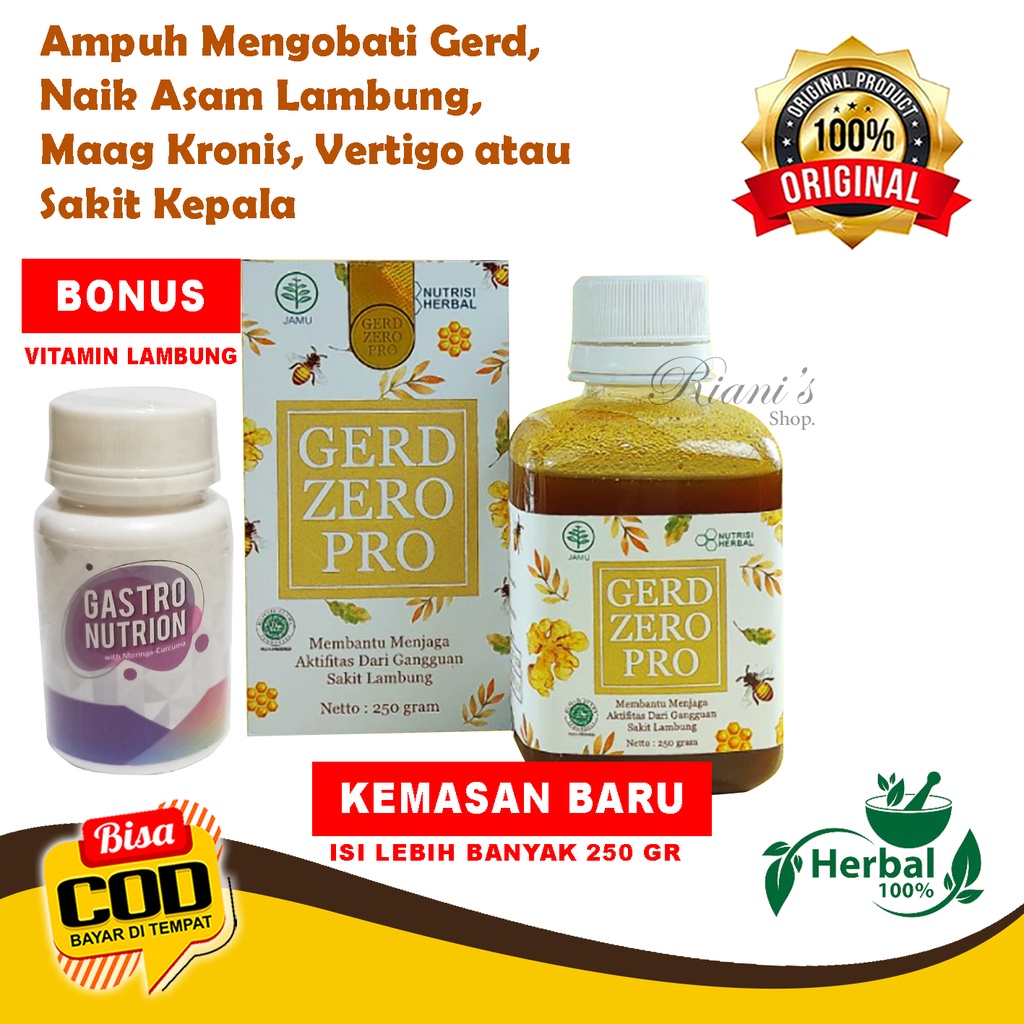 Gerd Zero Pro Original Obat Herbal Madu Asli Paling Ampuh Mengobati Sakit Naik Asam Lambung Maag Mag