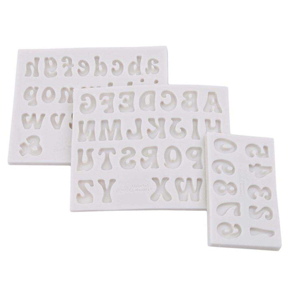 Suyo Huruf 3D New Fondant Sugar Craft Alphabet Number