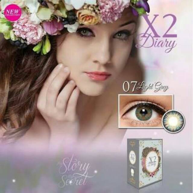 

SOFTLENS KOREA X2 DIARY TAHUNAN LIGHT GREY