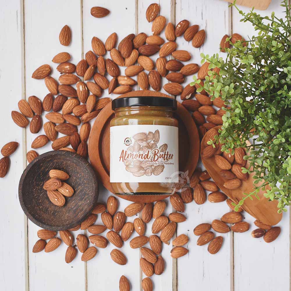 HouseOfOrganix Natural Almond Butter Original - 250 Gr