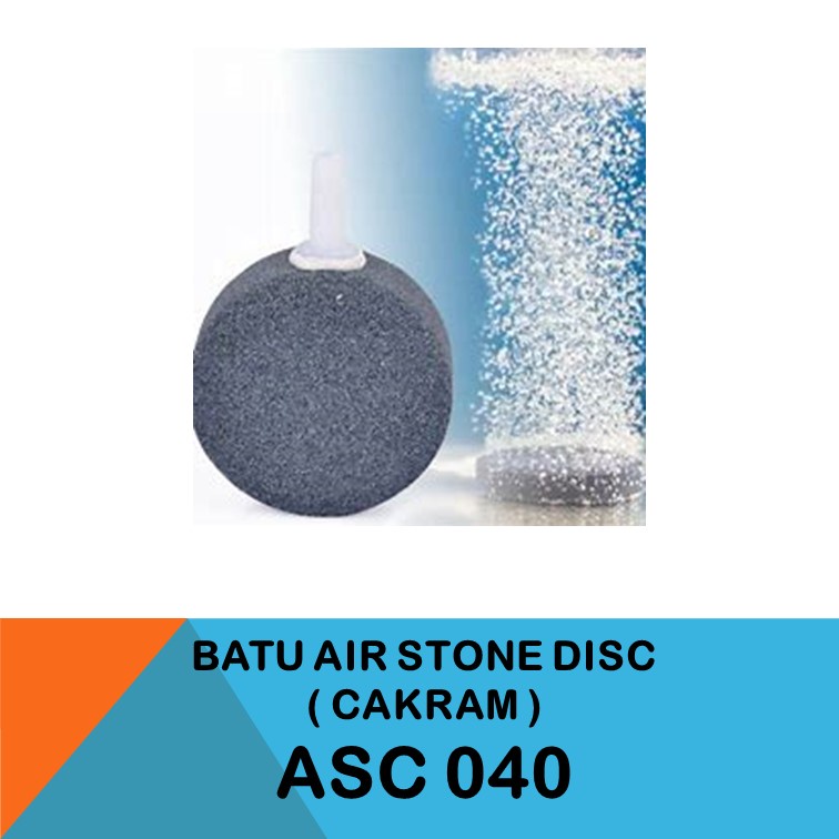 Batu Airstone Air Stone Aerator Buble Gelembung Disc Cakram ASC 040