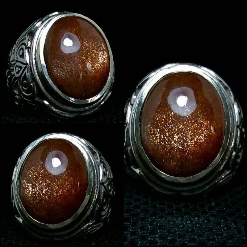 BATU AKIK SUN STONE CINCIN PRIA ANTIK