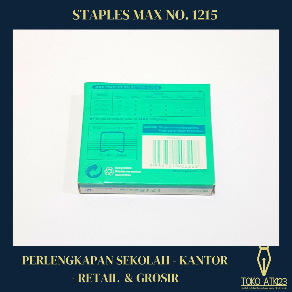 Staples / Isi Jepretan Merk Max No. 1215