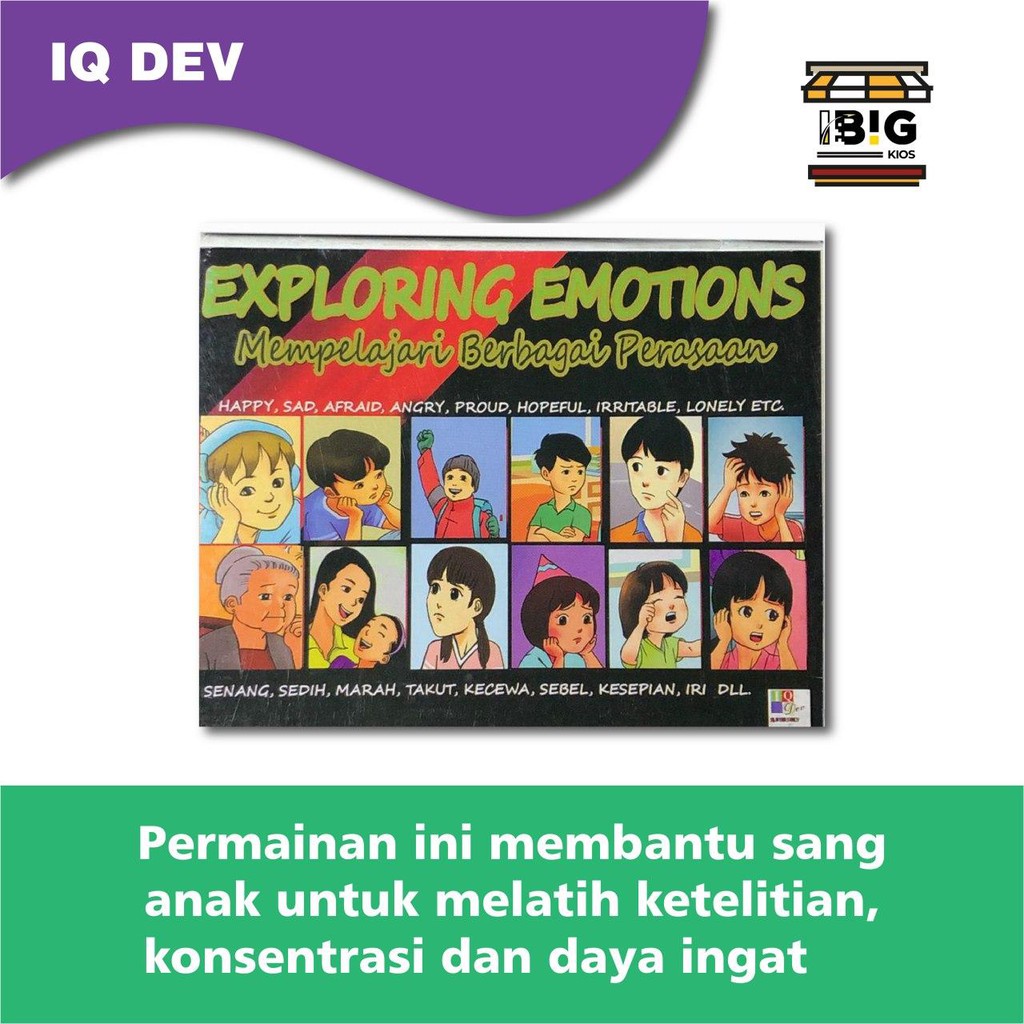 IQ DEV MAINAN TERAPI & EDUKASI ANAK|ORIGINAL|EXPLORING EMOTION