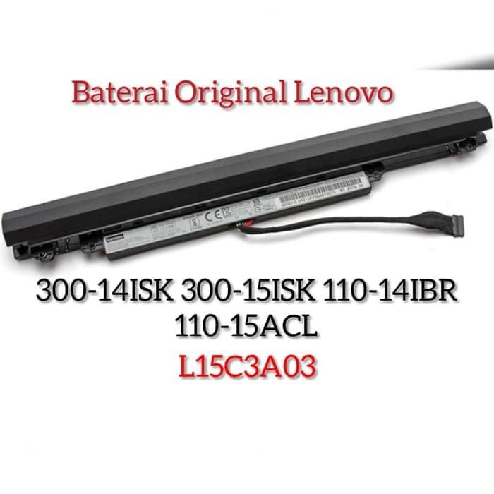 Baterai Ori Lenovo 100-14 100-14IBD 110-14ISK 300-13ISK 300-15ISK L15L4A01 L15M4A01 L15S4A01