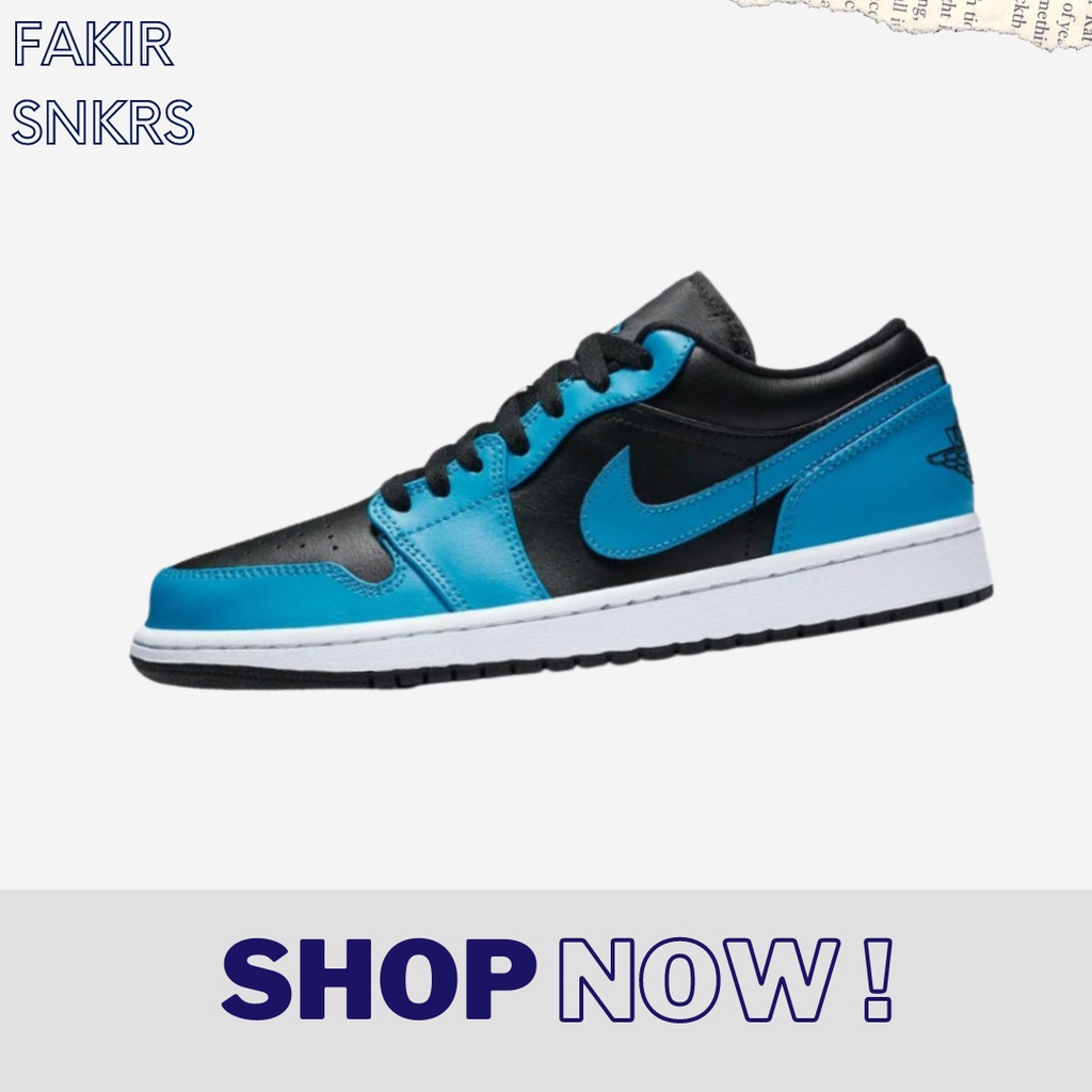 AIR JORDAN 1 LOW BLUE BLACK