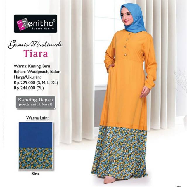 Gamis Muslim - Dress Casual - Dress Syar'i - Gamis Busui - Busana Muslim Zenitha Original