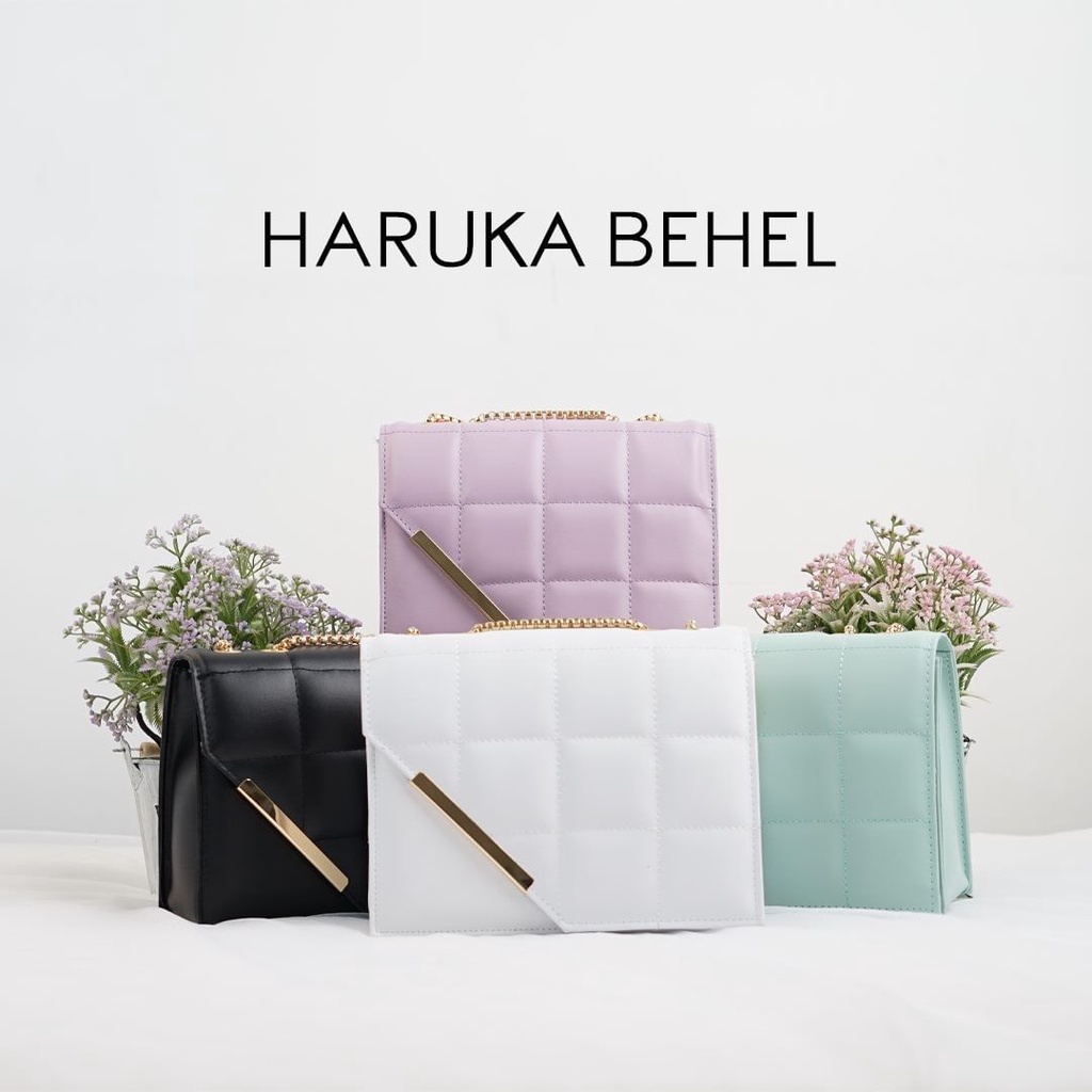 GA Tas wanita selempang slempang rantai behel haruka tas kekinian andin import