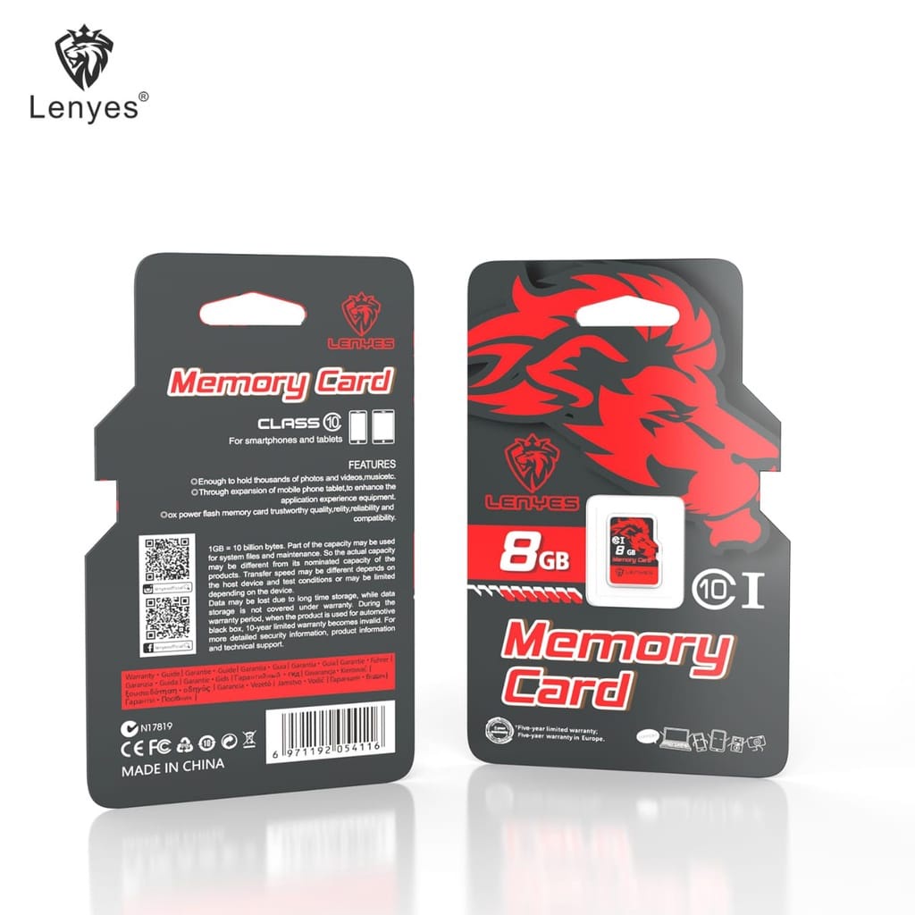 LENYES Micro SD Card 4GB/8GB/16GB/32GB/64GB/128GB High Speed Up To 90 MB/S Class 10 Memory Card