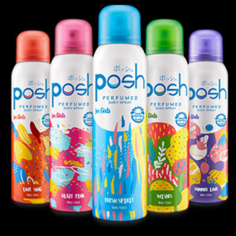 Posh Body Spray / Posh Perfumed Body Spray Isi 150ml Promo