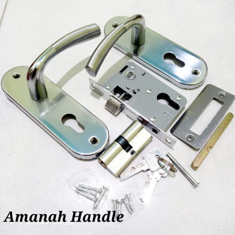 Gagang pintu rumah 1 Set classic / Handle pintu rumah Fullset kunci