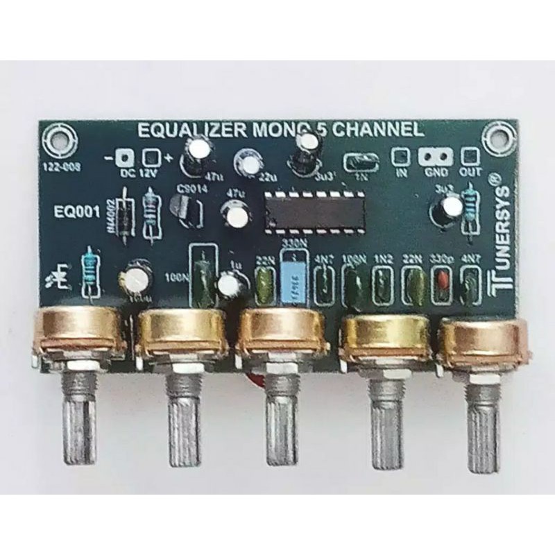 kit Equalizer Mono 5 Ch Channel Potesio Putar
