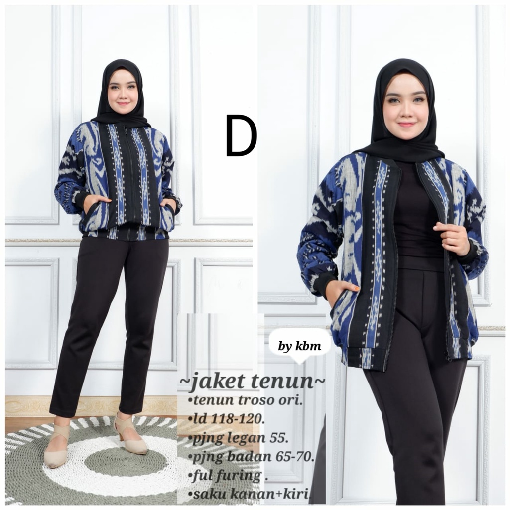 Jaket tenun troso lapis furing unisex