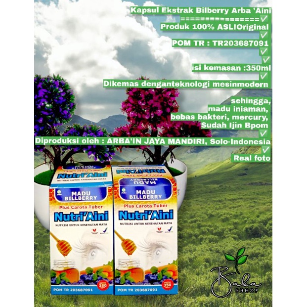 Madu herbal kesehatan mata Nutri Aini