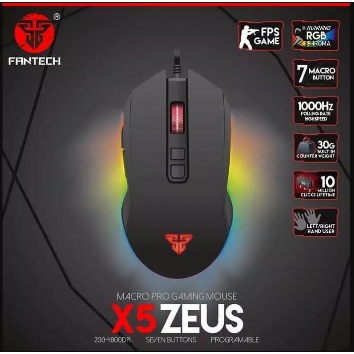 Mouse Gaming Fantech X5 Zeus