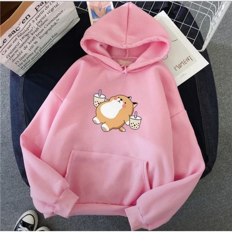 Sleepy hoodie sweater cewek wanita