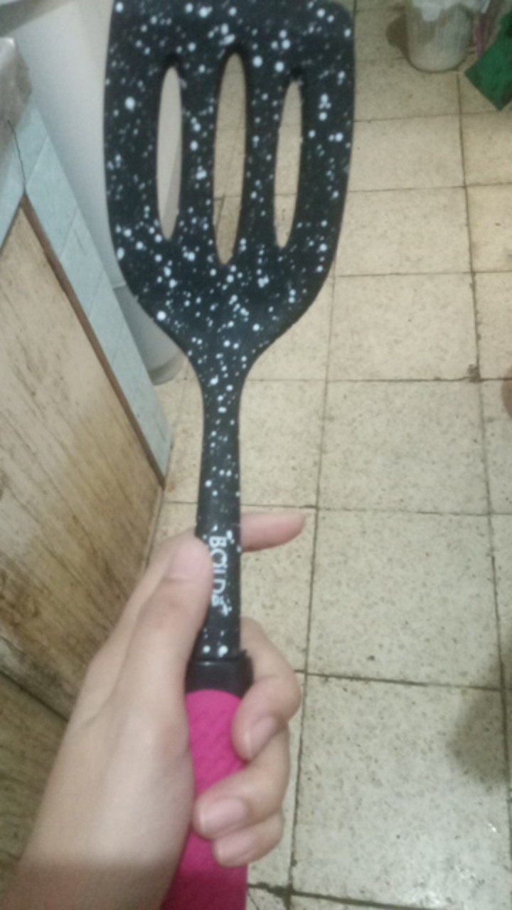 Bolde Utensill Black Pink Silicone Tahan Panas