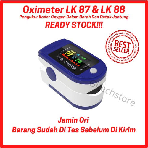 Oxymeter Oximeter Alat Pengukur Oxigen Darah Dan Jantung LK 87 LK 88