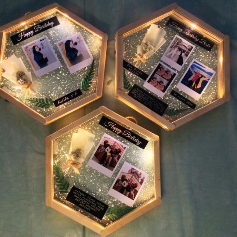 

GIFT BOX HEXAGONAL PLUS LAMP SET || Hampers Hexa Unik || Kado unik | Kado murah | Kado™ ㅌ
