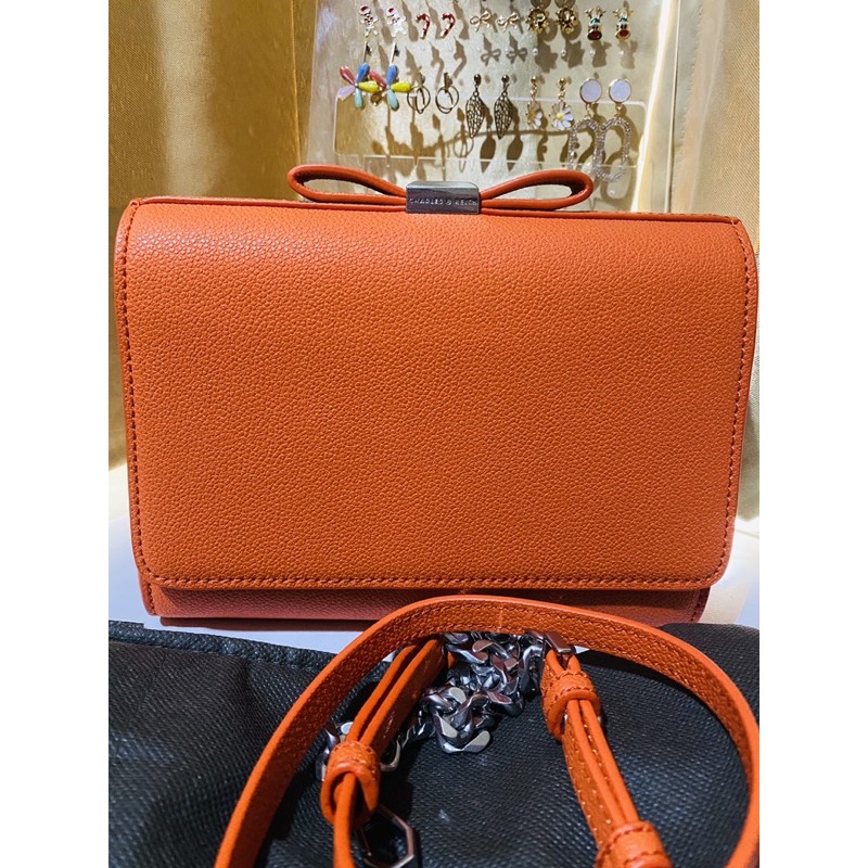 PRELOVED - Tas Orange Charles&Keith