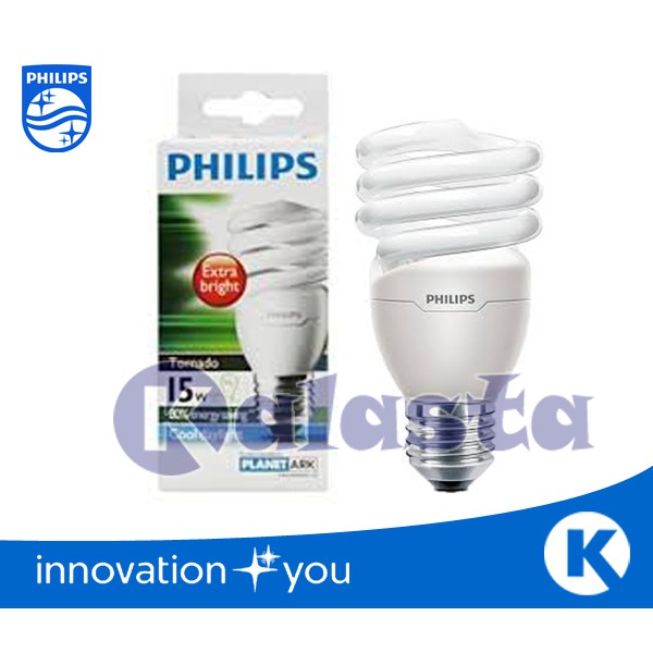 Philips Tornado 15w (15watt, 15 watt) Gratis Bubble