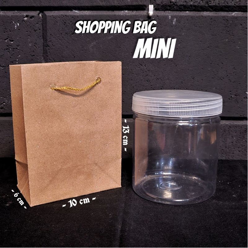 

shopping bag paper bag tas belanja kraft kertas mini 10x6x13 [minimal pembelian 20]