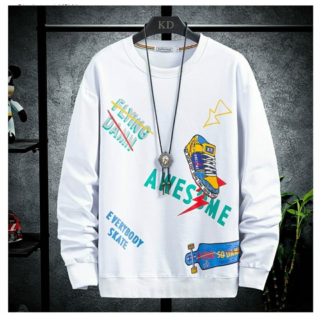 Sweater Awesome/Sweater/Pria/Sweater Pria/Awesome/Bisa COD