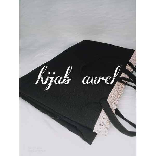 HIJAB/JILBAB/KHIMAR MARYAM RENDA JUMBO DIAMON-Hitam