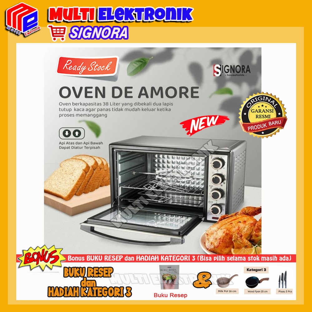 Oven Signora De Amore Kapasitas 38 Liter Garansi Resmi