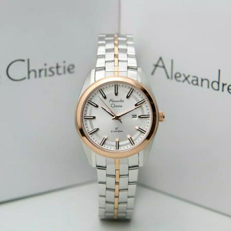 Jam Tangan Alexandre Christie 8637 AC8637 AC 8637 Silver Original Garansi Resmi