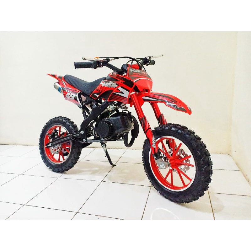 Motor Bensin Mini Trail Anak PCMOTO MGX D7-05 DOBLE STATER 50CC