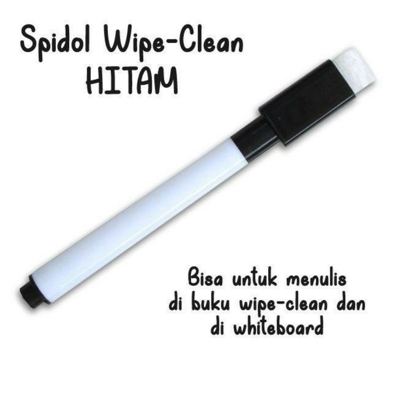 Spidol Mini Wipe Clean Tinta Warna Boardmaker Spidol Papan Tulis Whiteboard Hitam Alat Tulis Anak Sekolah Kuliah Penghapus