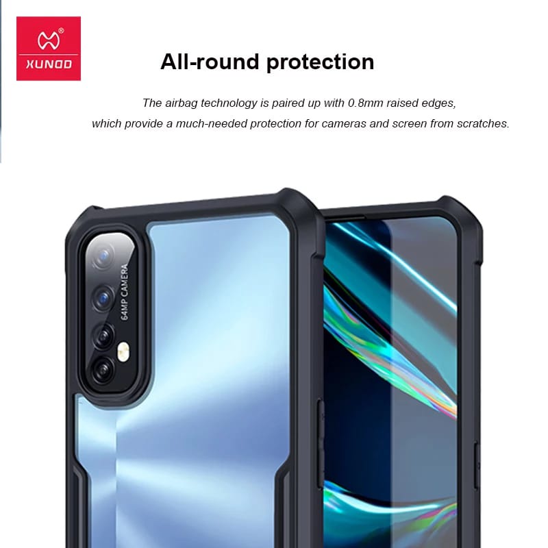 PROMO Case REALME 7 Hardcase Armor Shockproof Fusion Bumper Transparan