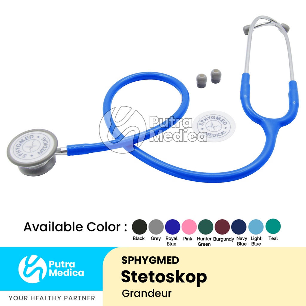 Sphygmed Stetoskop Grandeur Dual Head Dewasa / Stethoscope Warna Warni / Stethoscop / Stetoscope / Stetoscop / Alat Kedokteran